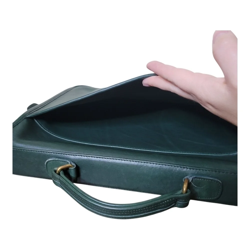 Vintage Coach Colebrook #5181 Green 2way Shoulder Bag Messenger Briefcase - Picture 6 of 12